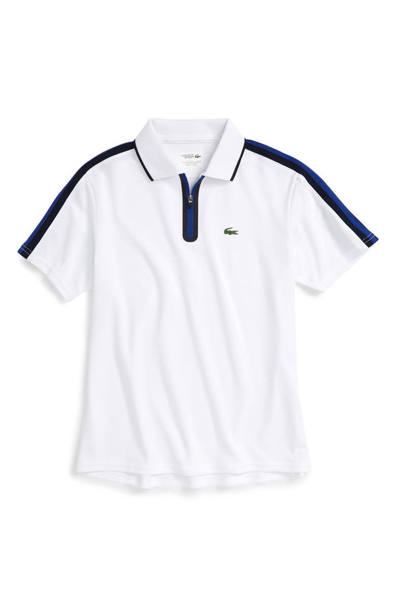 Lacoste Ultra Dry Zip Polo (Big Boys) | Nordstrom