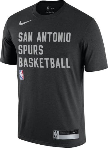 San Antonio Spurs Nike Women's Practice Performance T-Shirt - Black, Size: Medium
