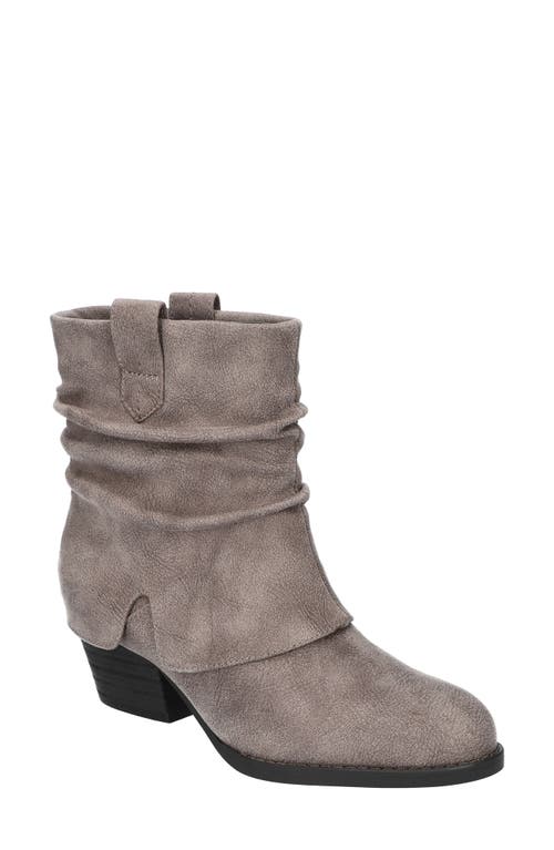 Bella Vita Women's Twyla Slouch Block Heel Ankle Boots In Grey