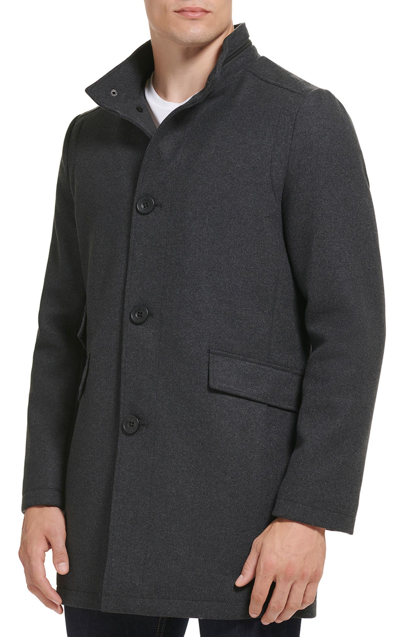 COMOLI / YAK MELTON BAL-COLLAR COAT 16AW | www.unimac.az