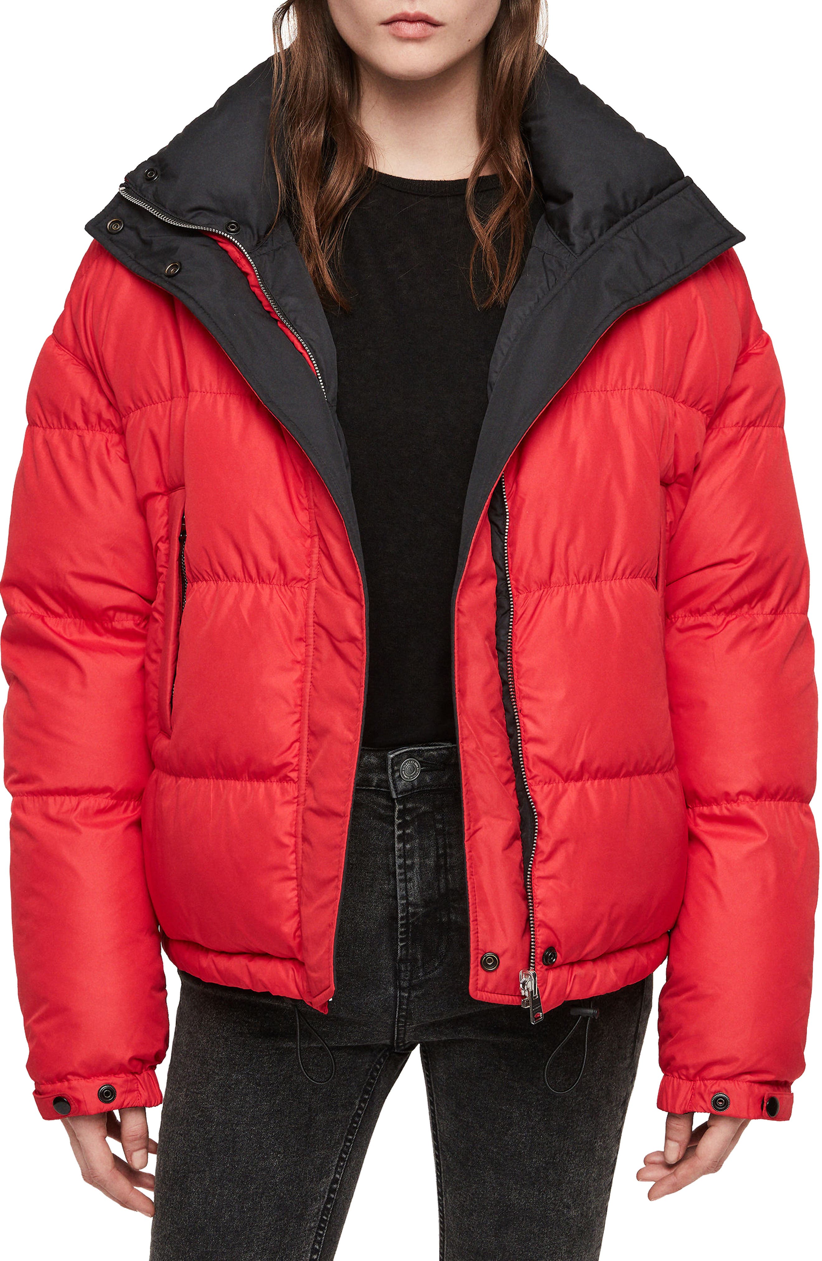 allsaints reversible puffer