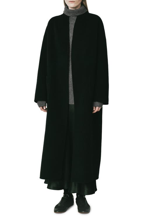 Shop Rue Sophie Chtillon Wool Blend Coat In Black