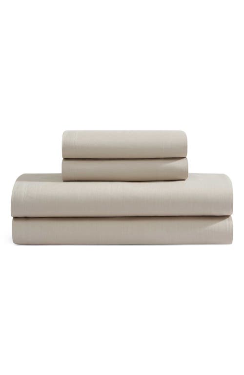 Calvin Klein Naturals 240 Thread Count Cotton Blend Sheet Set in Beige/Tan at Nordstrom