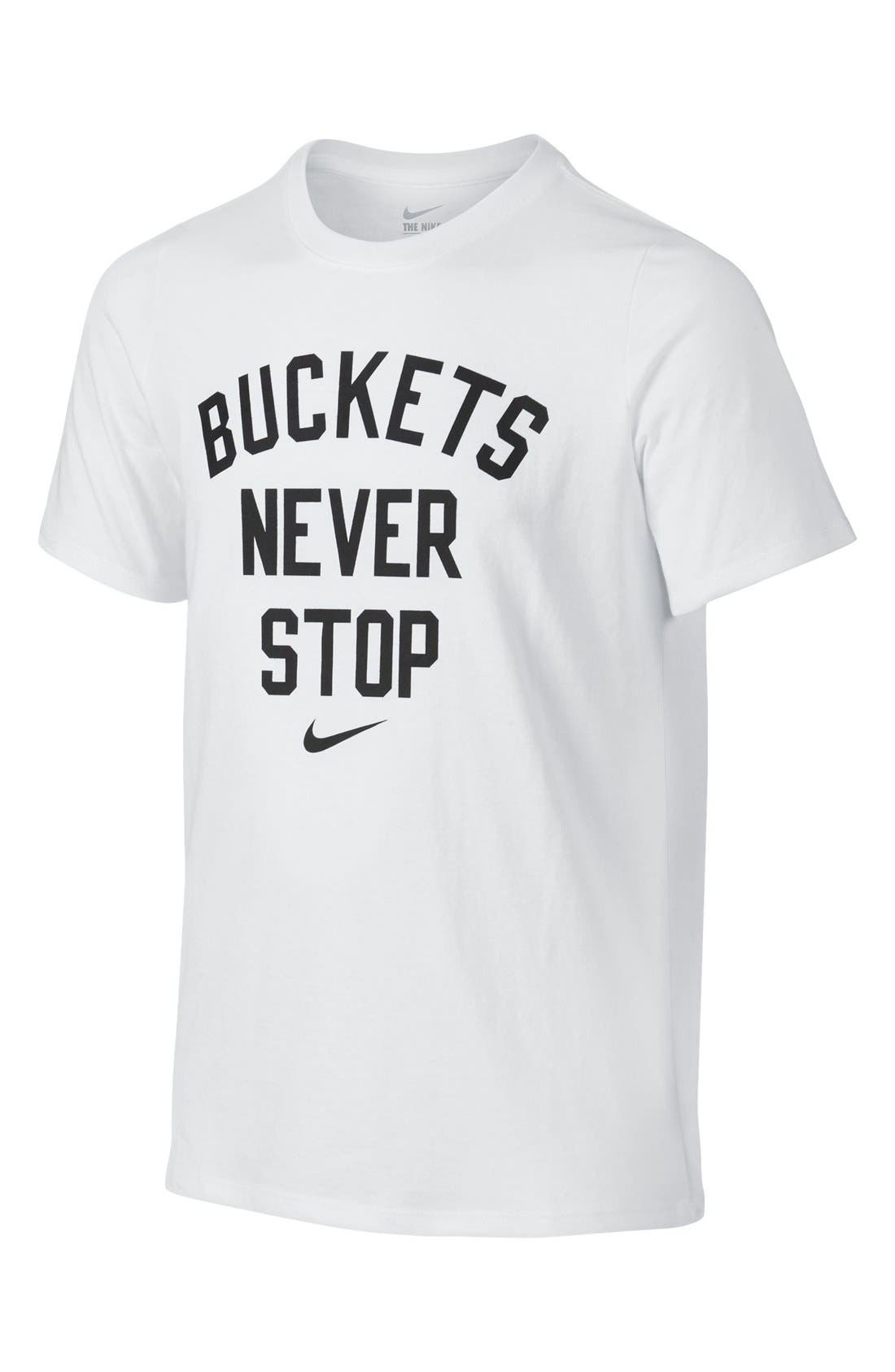 buckets never stop nike shirt