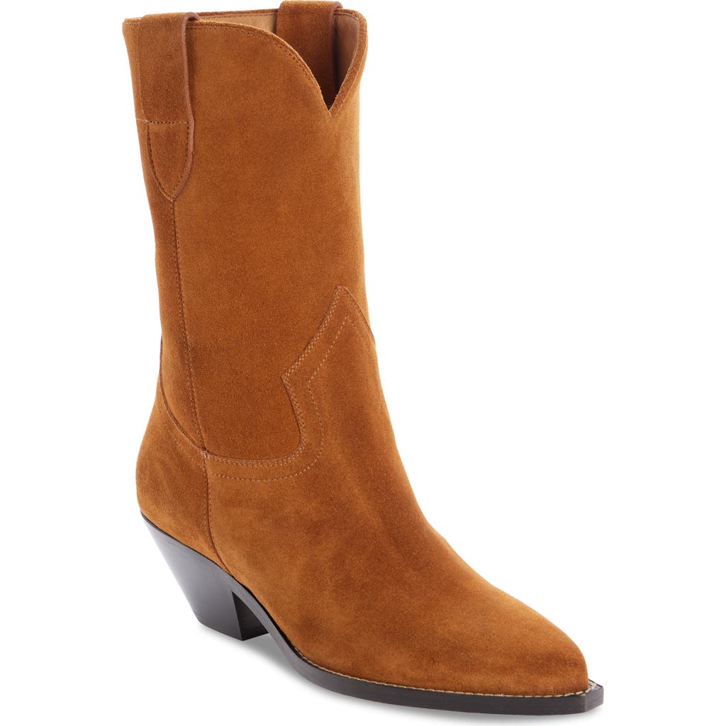 Isabel Marant Dahope Western Boot In Cognac