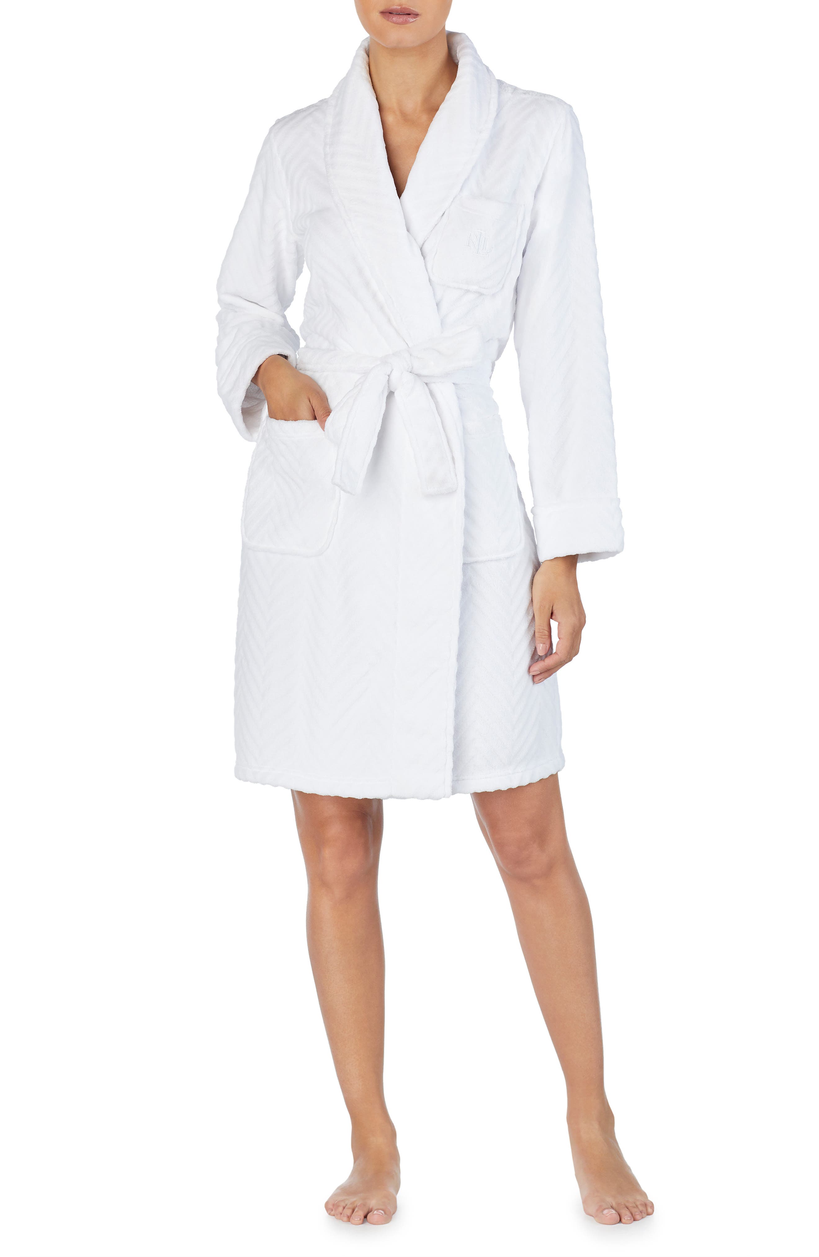 Lauren Ralph Lauren Short Fleece Robe Nordstrom
