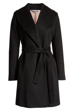 Fleurette Shawl Collar Cashmere Wrap Coat | Nordstrom
