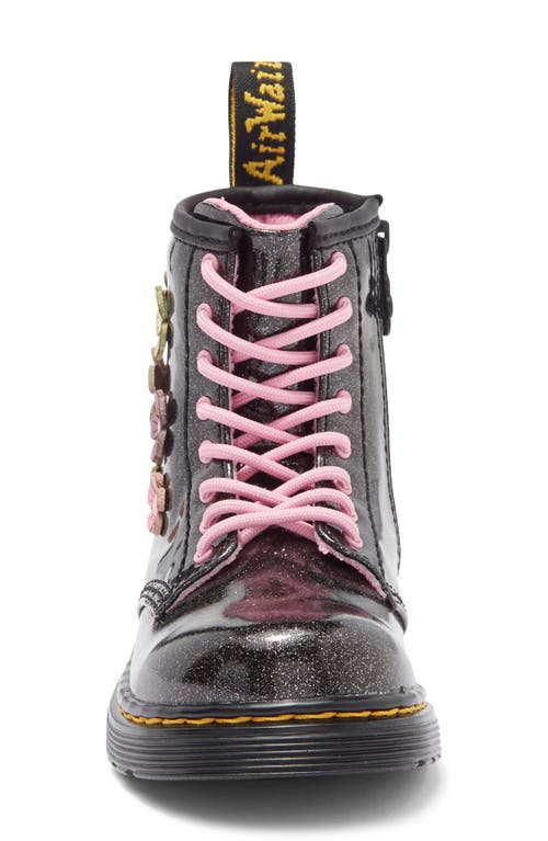 Shop Dr. Martens' Dr. Martens Kids' 1460 Floral Combat Boot In Black/multi