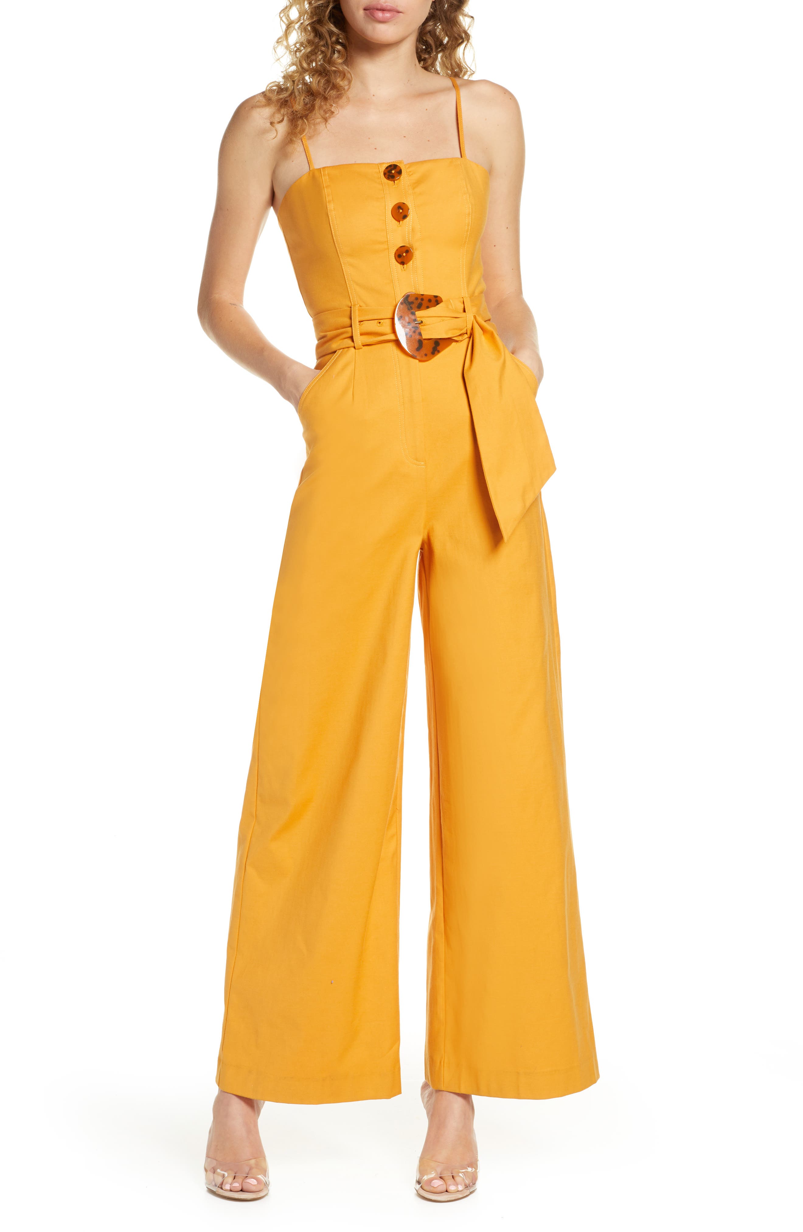 nordstrom yellow jumpsuit