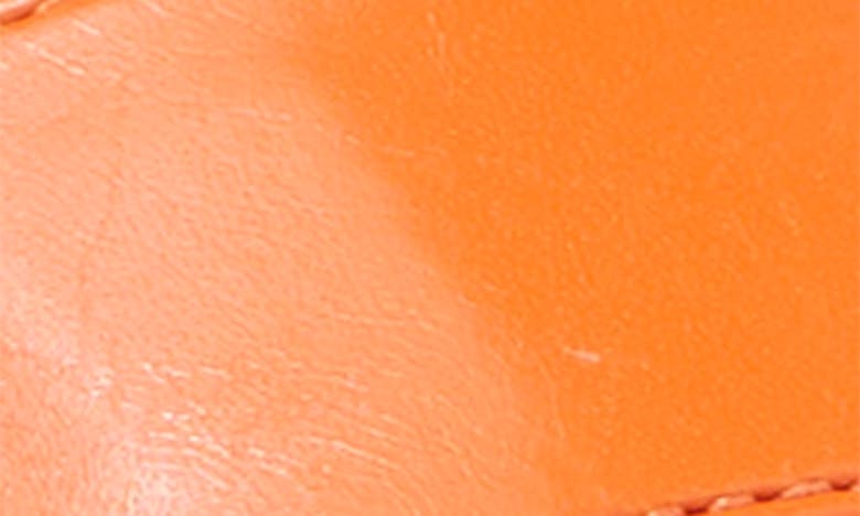 Chase & Chloe Rayla Ankle Strap Platform Sandal In Orange Pu