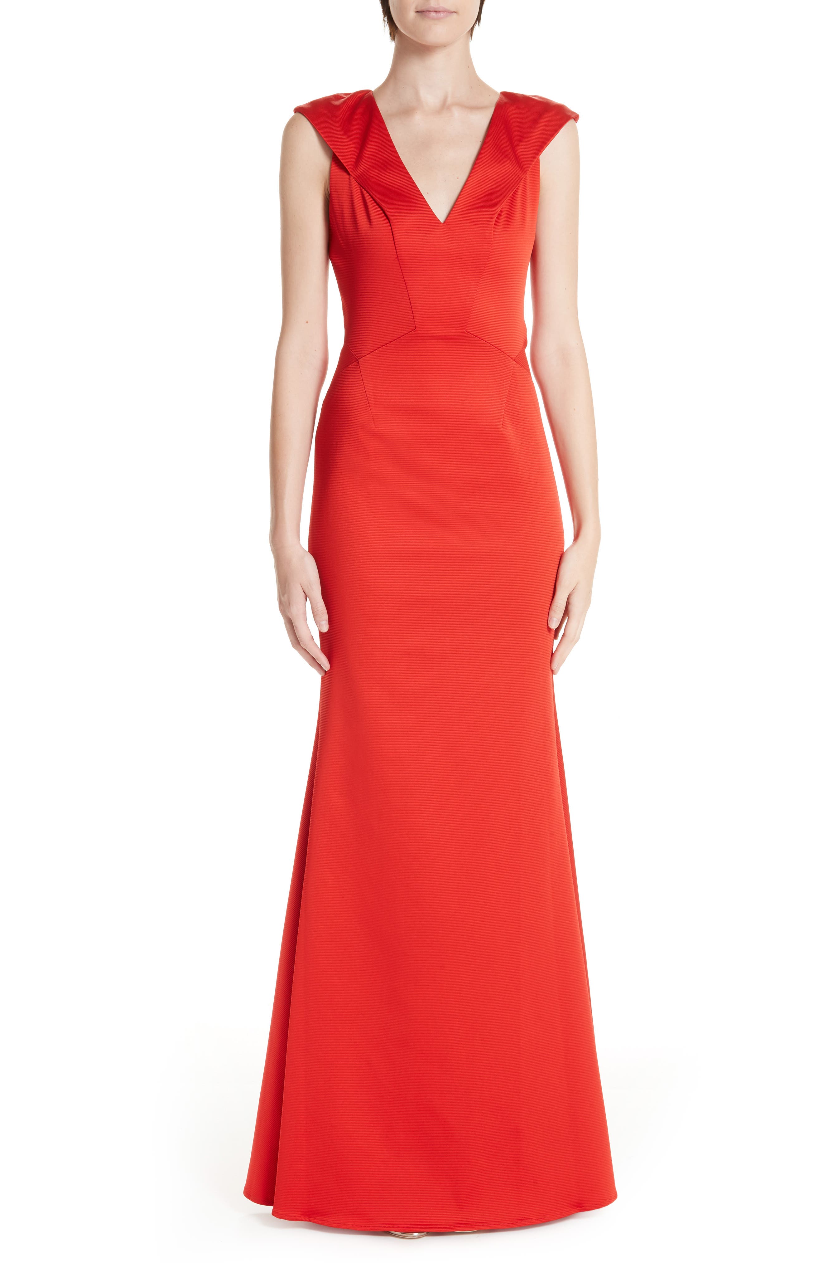Zac Zac Posen Nina Trumpet Gown, Red