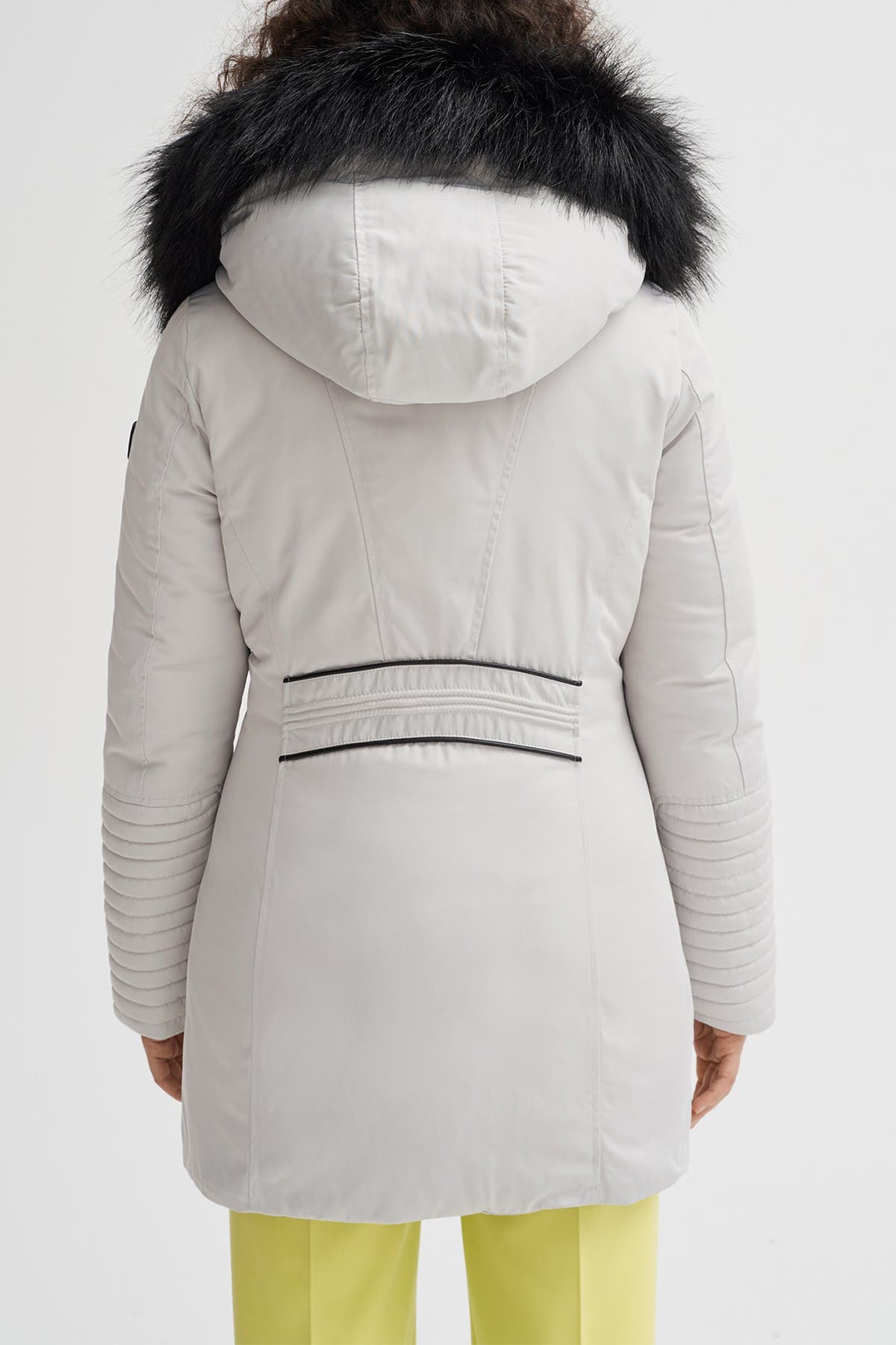 noize nicole faux fur trim parka