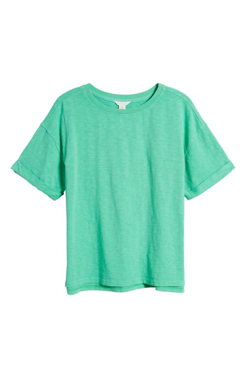 Shop Caslonr Caslon(r) Relaxed Organic Cotton Boyfriend T-shirt In Green Celtic