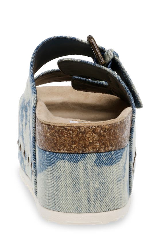 Shop Steve Madden Kali Platform Sandal In Denim