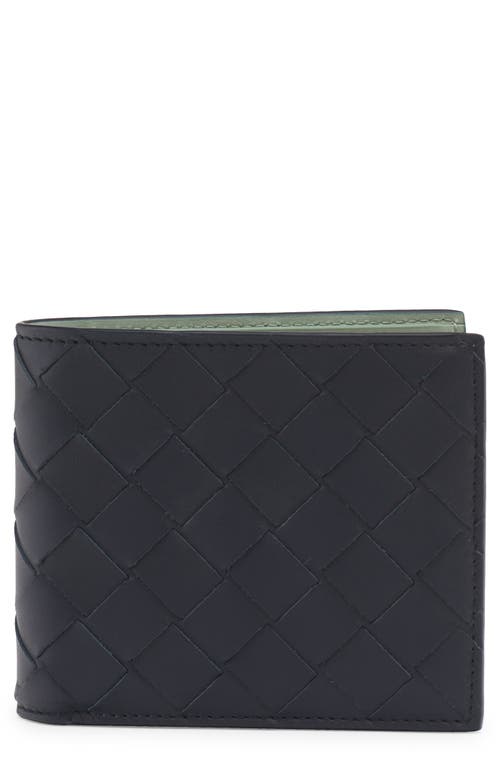 Shop Bottega Veneta Intrecciato Calfskin Leather Bifold Wallet In 4171 Space/new Sauge