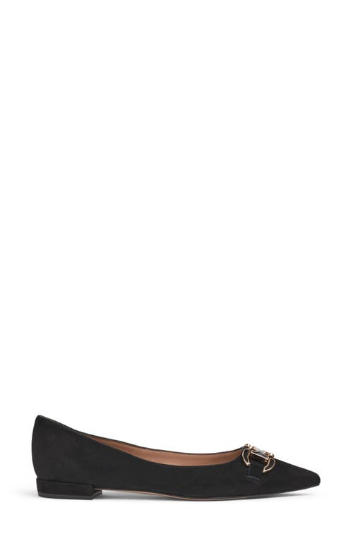 Shop Lk Bennett Natalya Pointed Toe Flat In Black