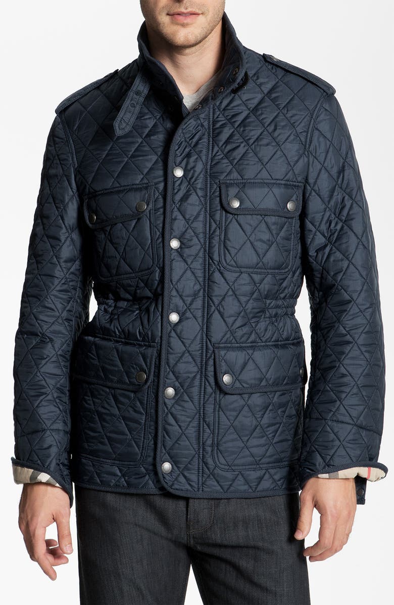 Burberry Brit Quilted Trim Fit Jacket | Nordstrom