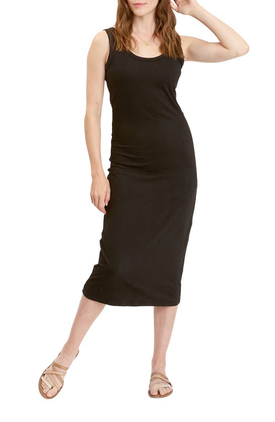 Shop Threads 4 Thought Catelynn Luxe Jersey Tank Midi Dress In Black