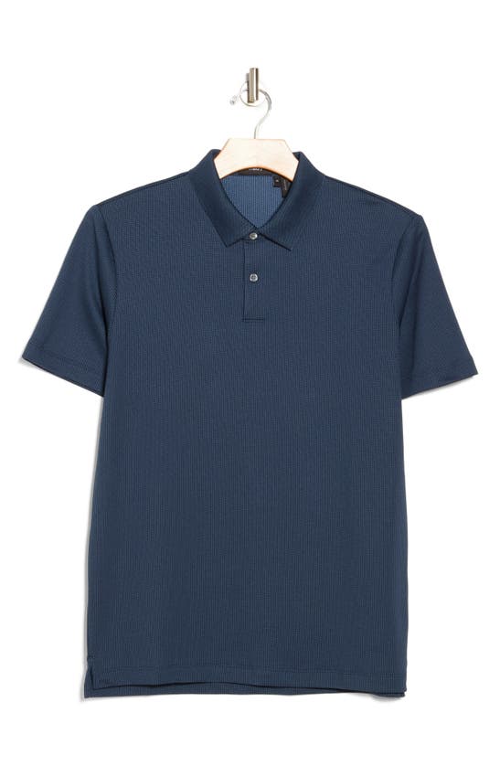 Theory Standard Short Sleeve Polo Shirt In Eclipse/ Bering