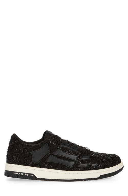 Shop Amiri Skeleton Crystal Low Top Sneaker In Black