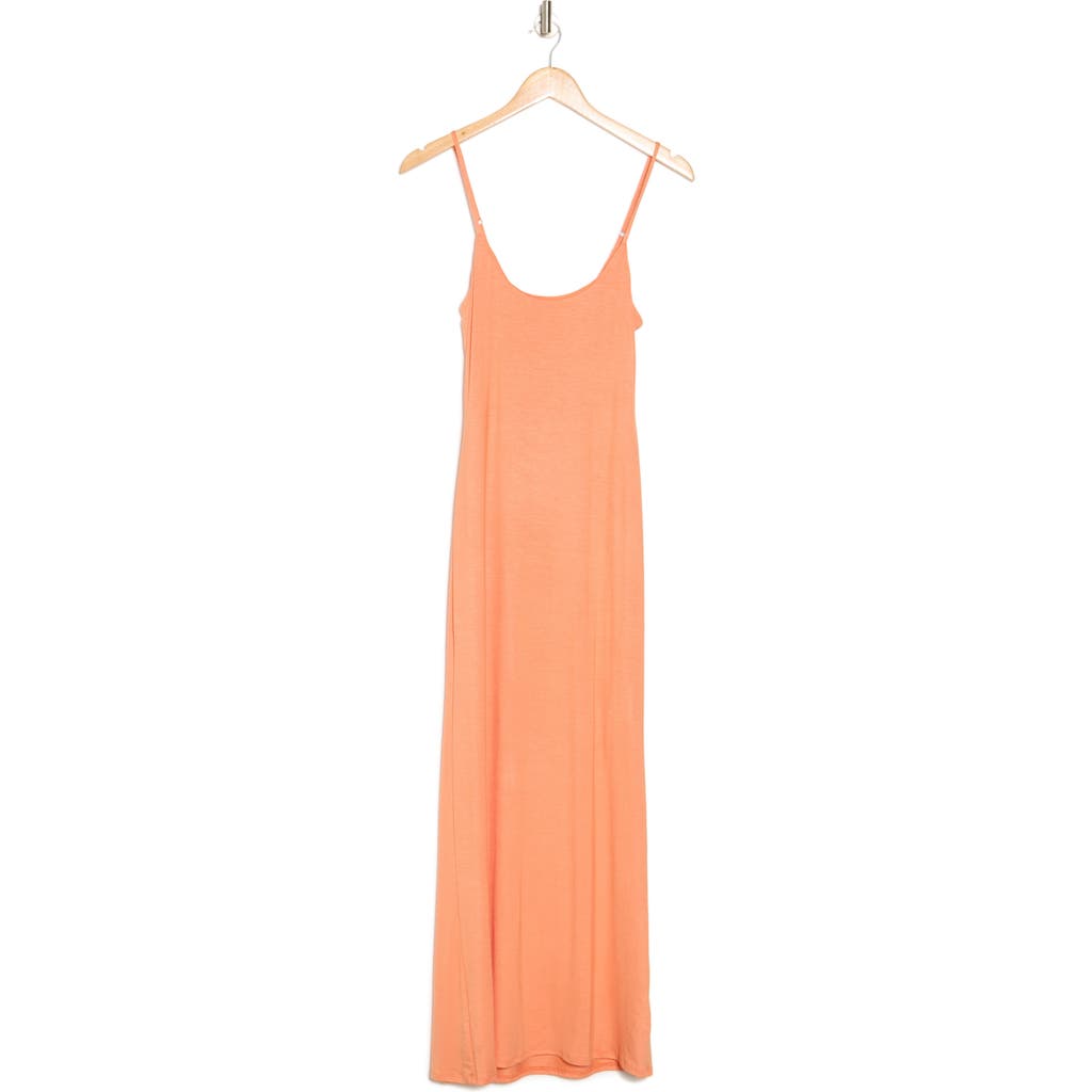 Shop Velvet Torch Slip Dress In Papaya