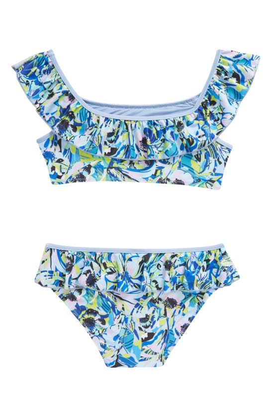 Boardies Kids' Amelia Ruffle Two-piece Swimsuit In Blue