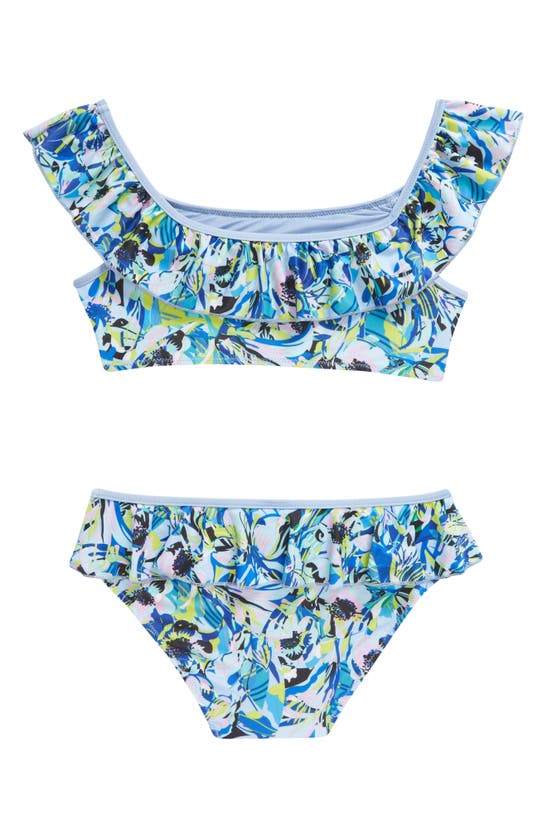 Shop Boardies Kids' Amelia Ruffle Two-piece Swimsuit In Blue