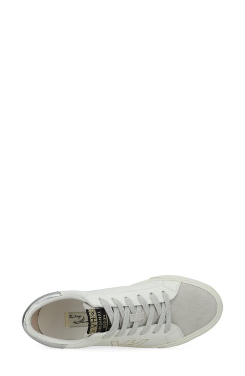 Vintage Havana Starter Sneaker In White Pebbled/grey