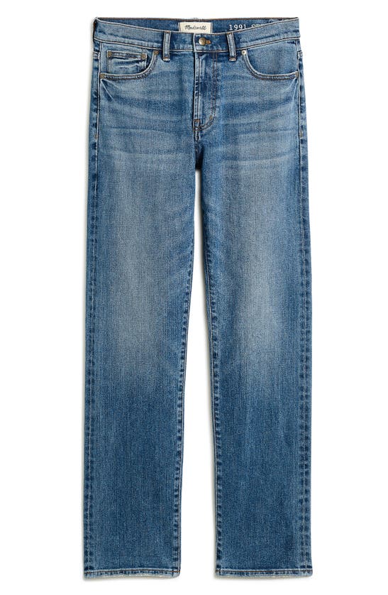 Madewell The 1991 Straight Leg Stretch Selvedge Jeans In Barrington Wash