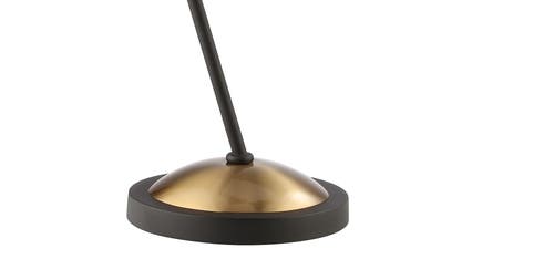 Jonathan Y Albert Iron Retro Mid-century Led Table Lamp In Black