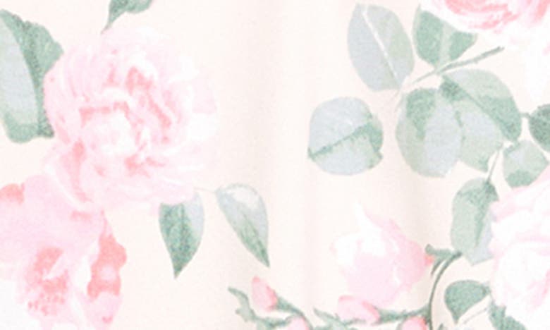 Shop Flora Nikrooz Petunia Floral Print Short Camisole Pajamas In Antique Ivory