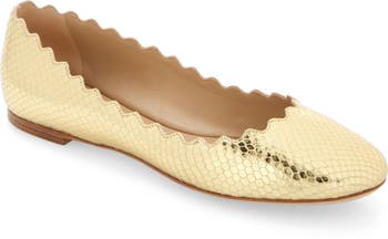 Chloe Lauren Scallop Ballet Flat Women Nordstrom