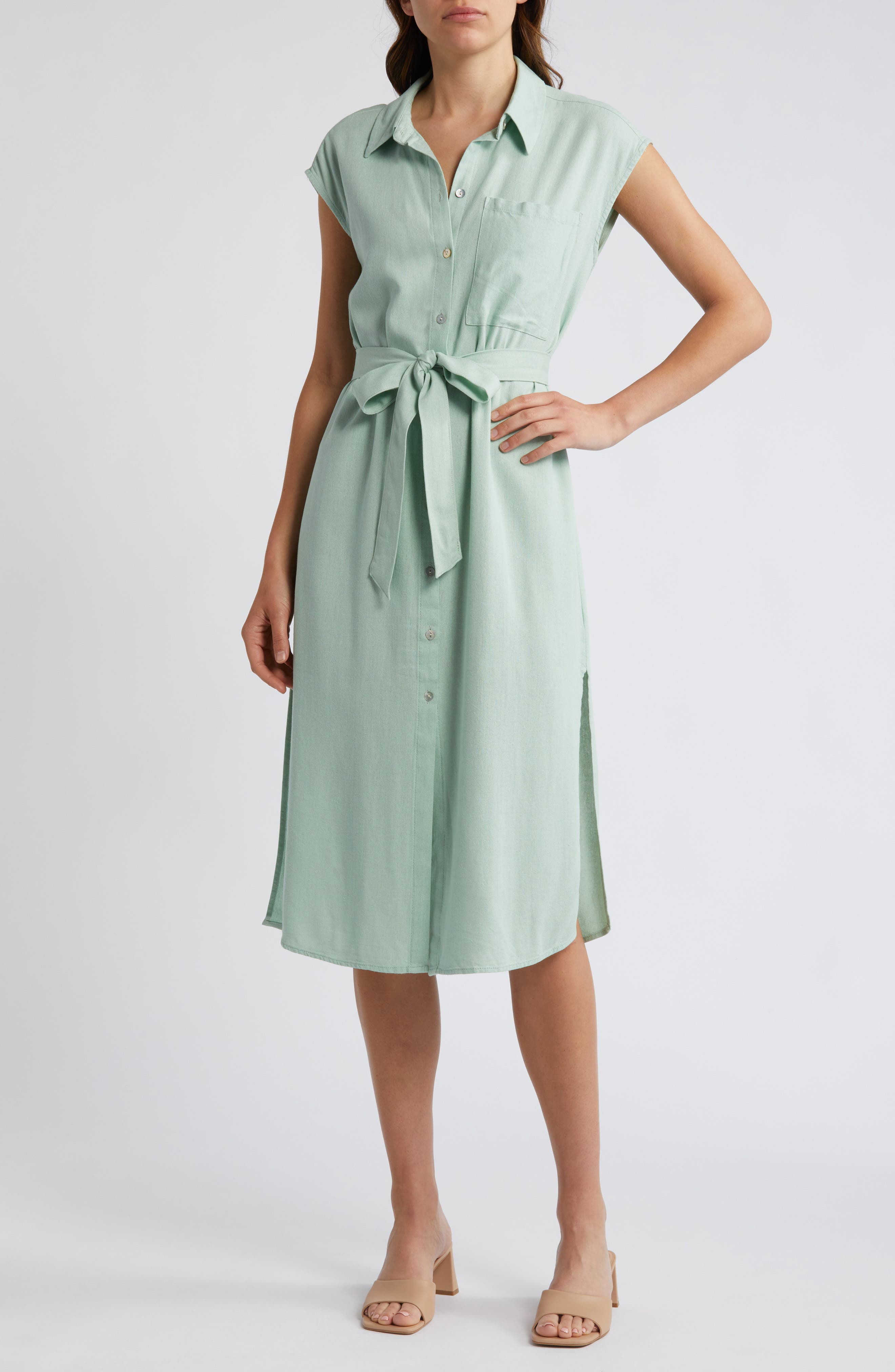 VERO MODA Mymilo Midi Shirtdress | Nordstrom