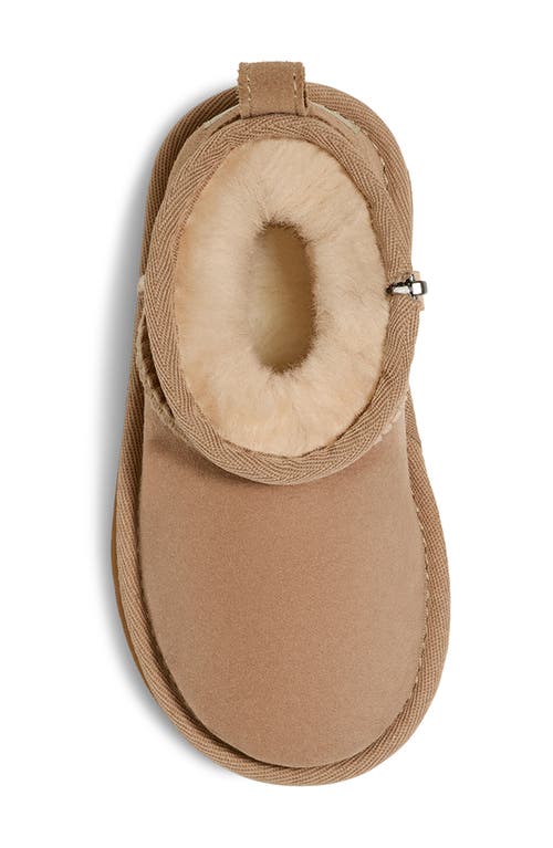 Ugg(r) Kids' Classic Ultra Mini Water Resistant Boot In Sand