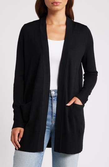 Caslon Everyday Open Front Cardigan Nordstrom