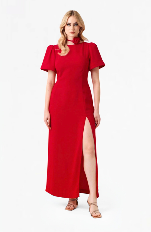 Shop Nanas Nana's Celine Maxi Dress In Red