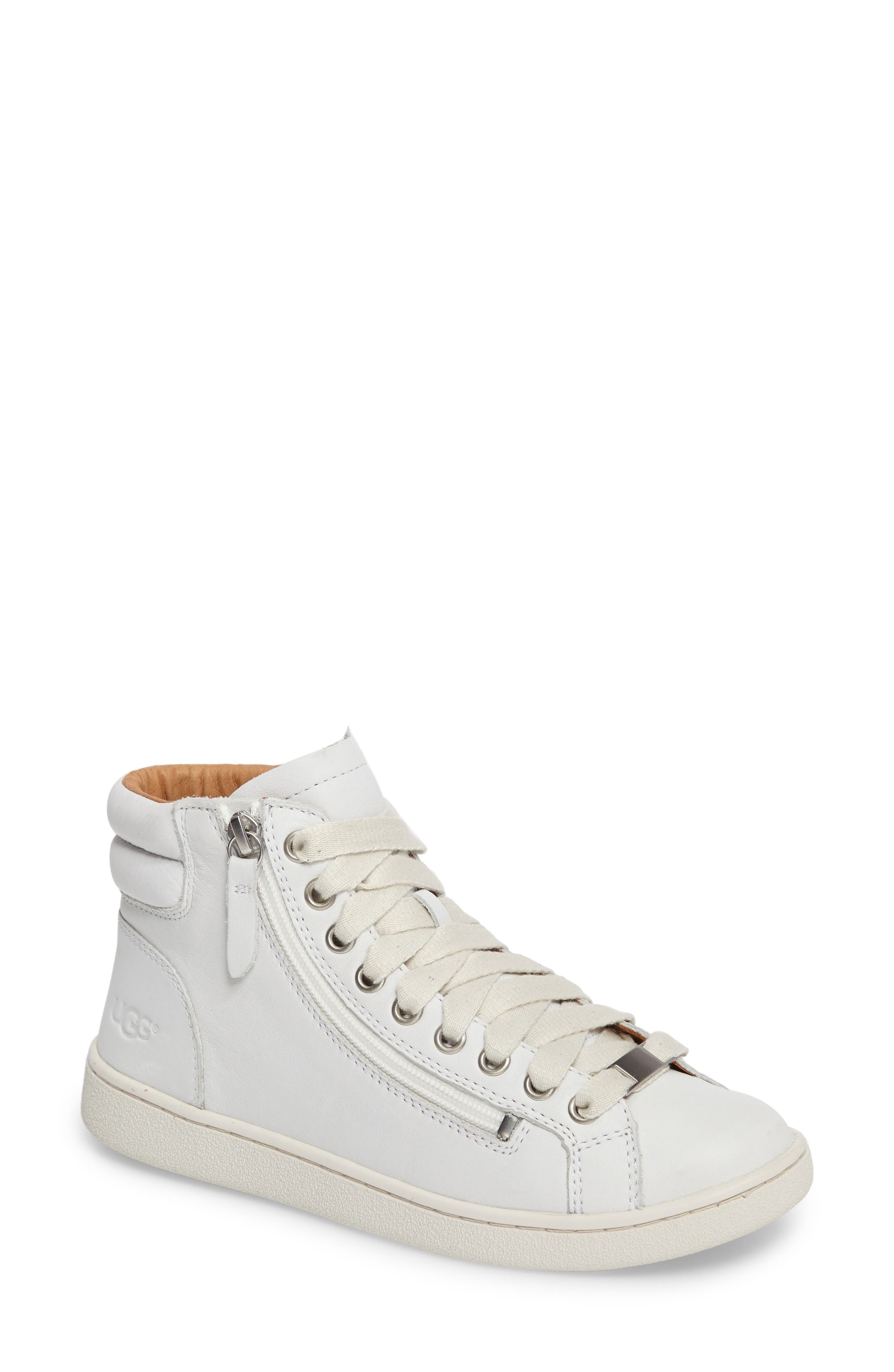 Ugg Olive High Top Sneaker In Wht