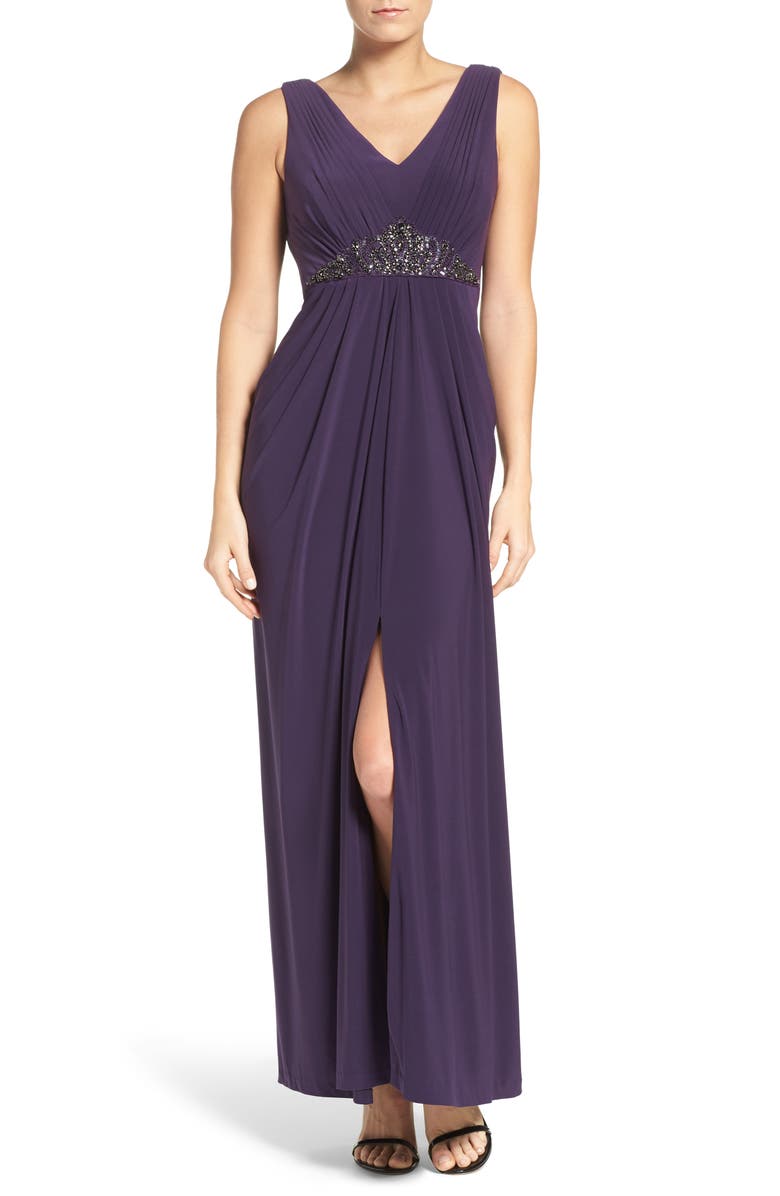 Adrianna Papell Embellished Jersey Gown | Nordstrom