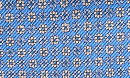 Shop David Donahue Floral Silk Tie In Blue