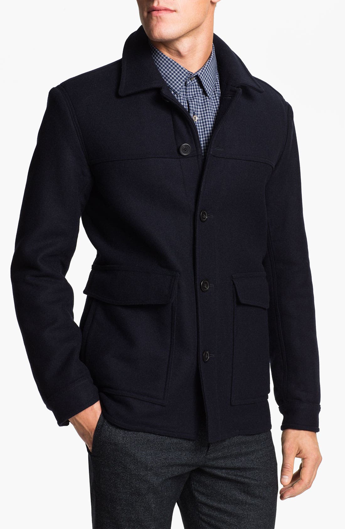 Theory Wool & Cashmere Blend Coat Nordstrom