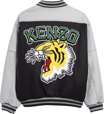 Kenzo Tiger Varsity Biker Jacket - Black