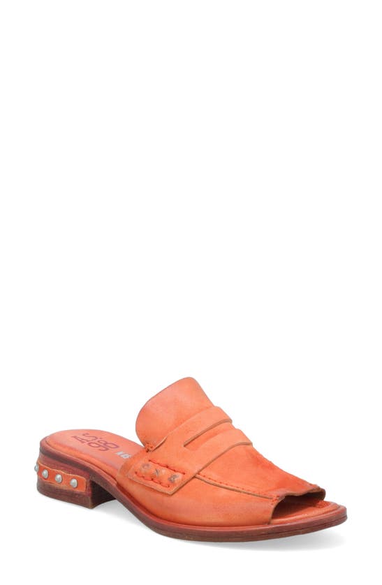 A.s.98 Gino Slide Sandal In Coral