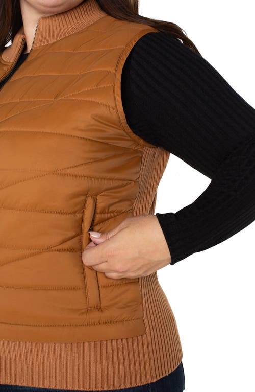 Liverpool Puffer Vest In Turmeric
