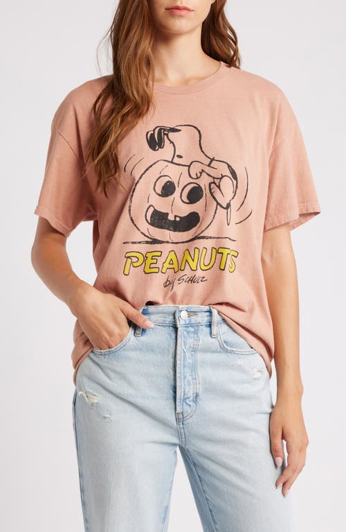 Vinyl Icons Peanuts® Great Pumpkin Cotton Graphic T-Shirt in Cafe 