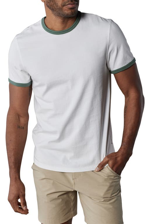 The Normal Brand Lennox Cotton Ringer T-shirt In White