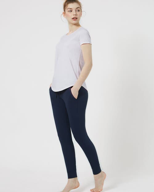 Rebody Active Rebody Essentials Scooped Short Sleeve Top In Ice Grey