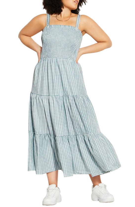 CITY CHIC GINGHAM SUNDRESS
