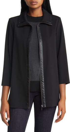 Calvin Klein Women's Slub Ponte Moto Jacket - Fashion Must-Have