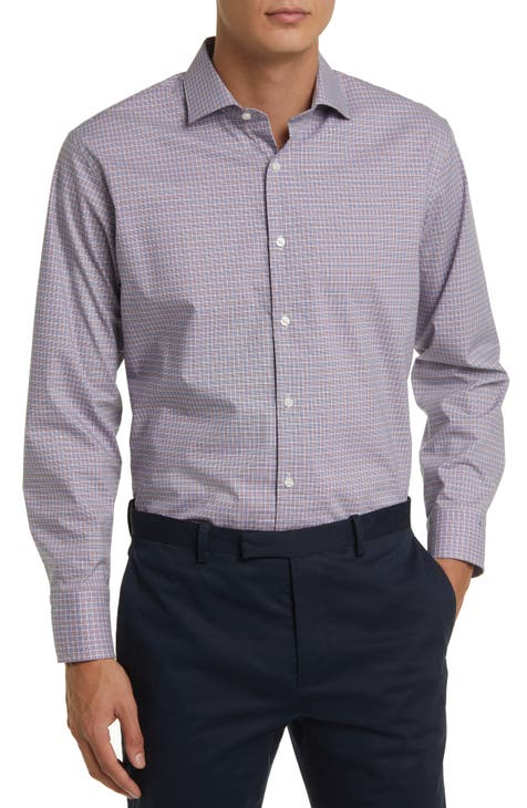 Calvin Klein Infinite Wrinkle Free Slim Fit Stripe Dress Shirt | Men's  Shirts | Moores Clothing