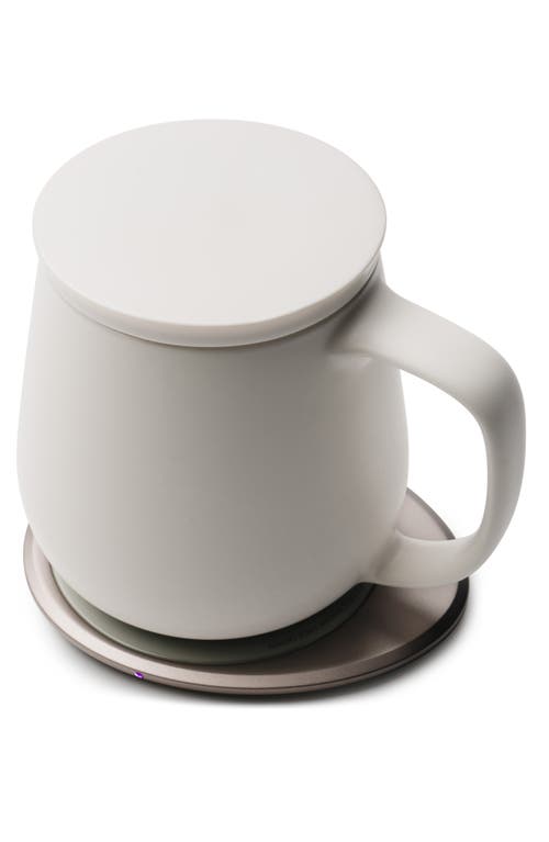 Ohom Ui+ Mug & Warmer Set In Jasmine White